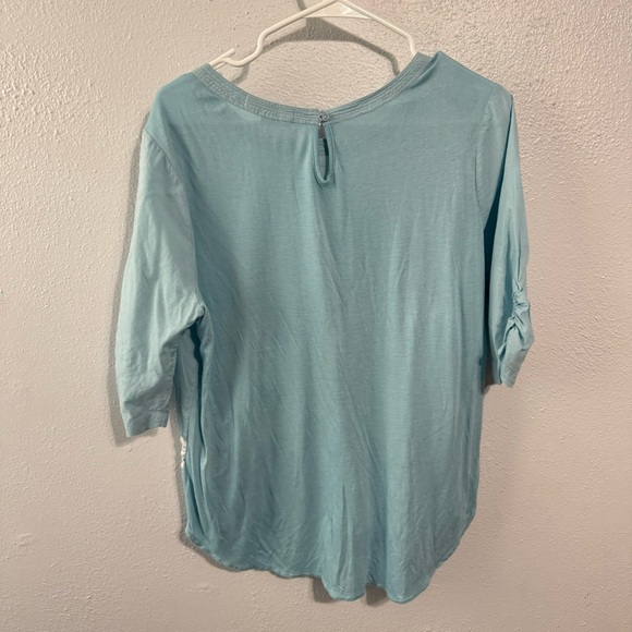 Boden blue embroidered blouse size 8 - Picture 5 of 7